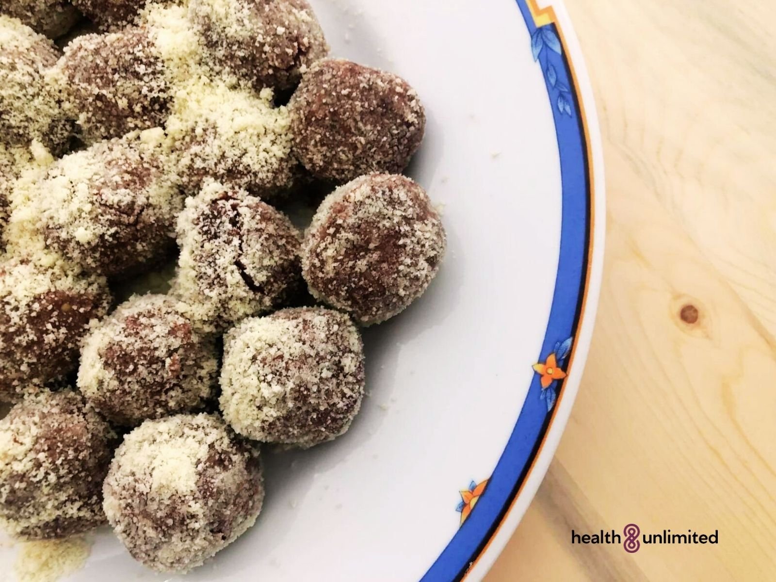 Health Unlimited Recipes - No Bake Nut Bites