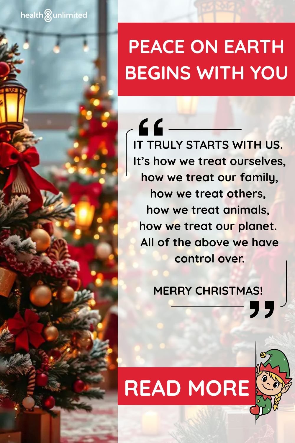 Peace on Earth Begins with You Pin